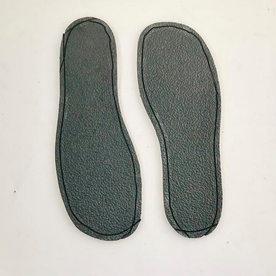 Black 1/4" "rubber" soles