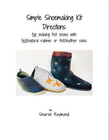Shoemaking kit for making felt shoes