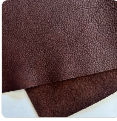 12" x 24" piece of maroon leather