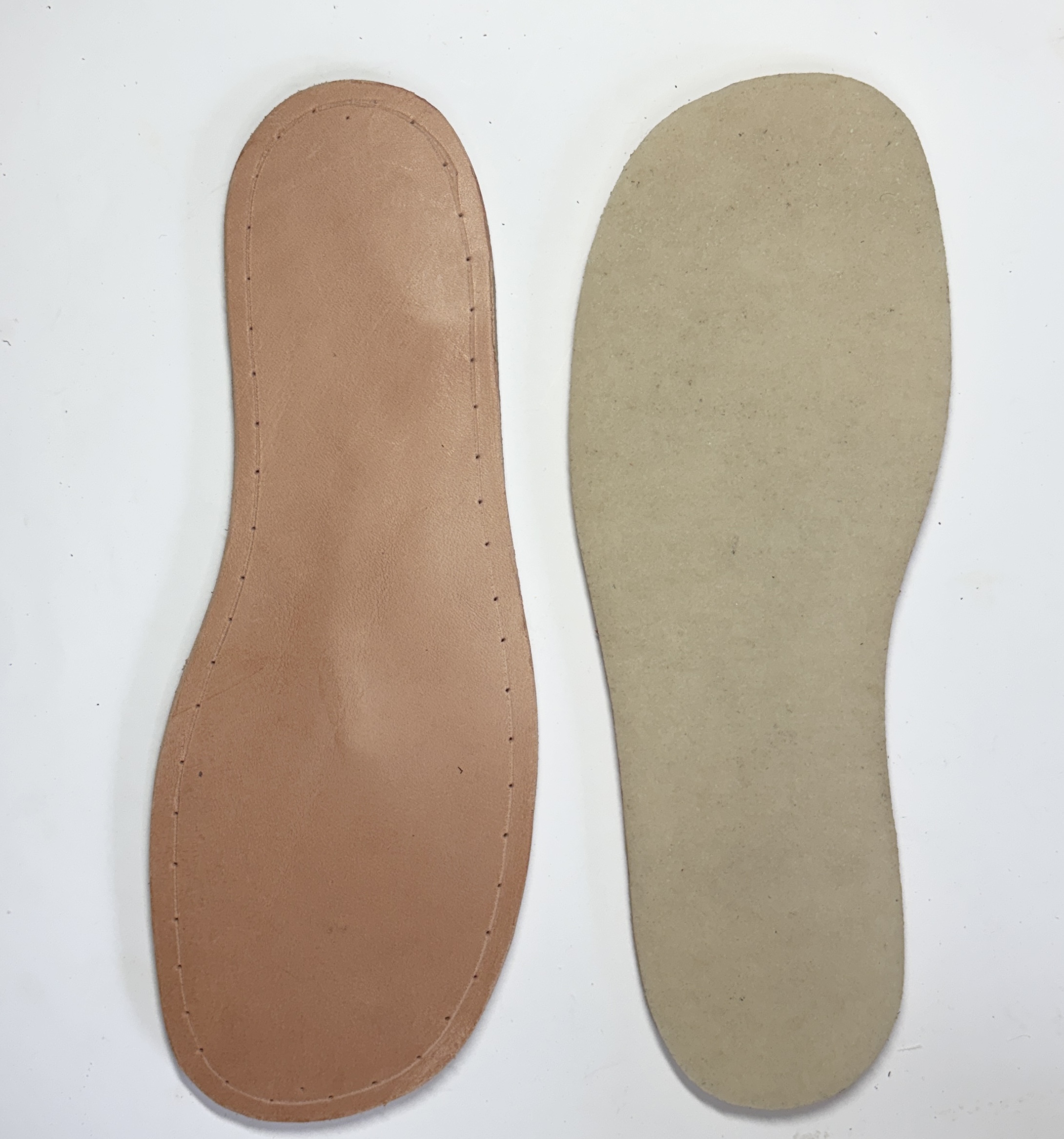 Natural rubber soles for shoes made using CORE patterns
