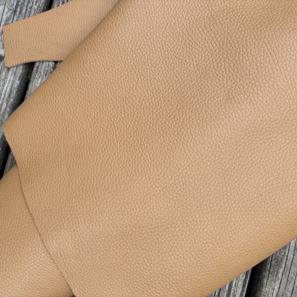 12" x 24" camel-colored leather