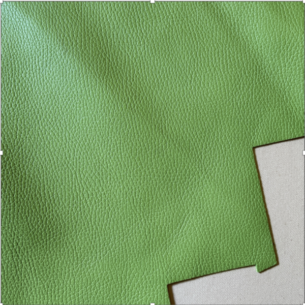 12" x 24" green leather
